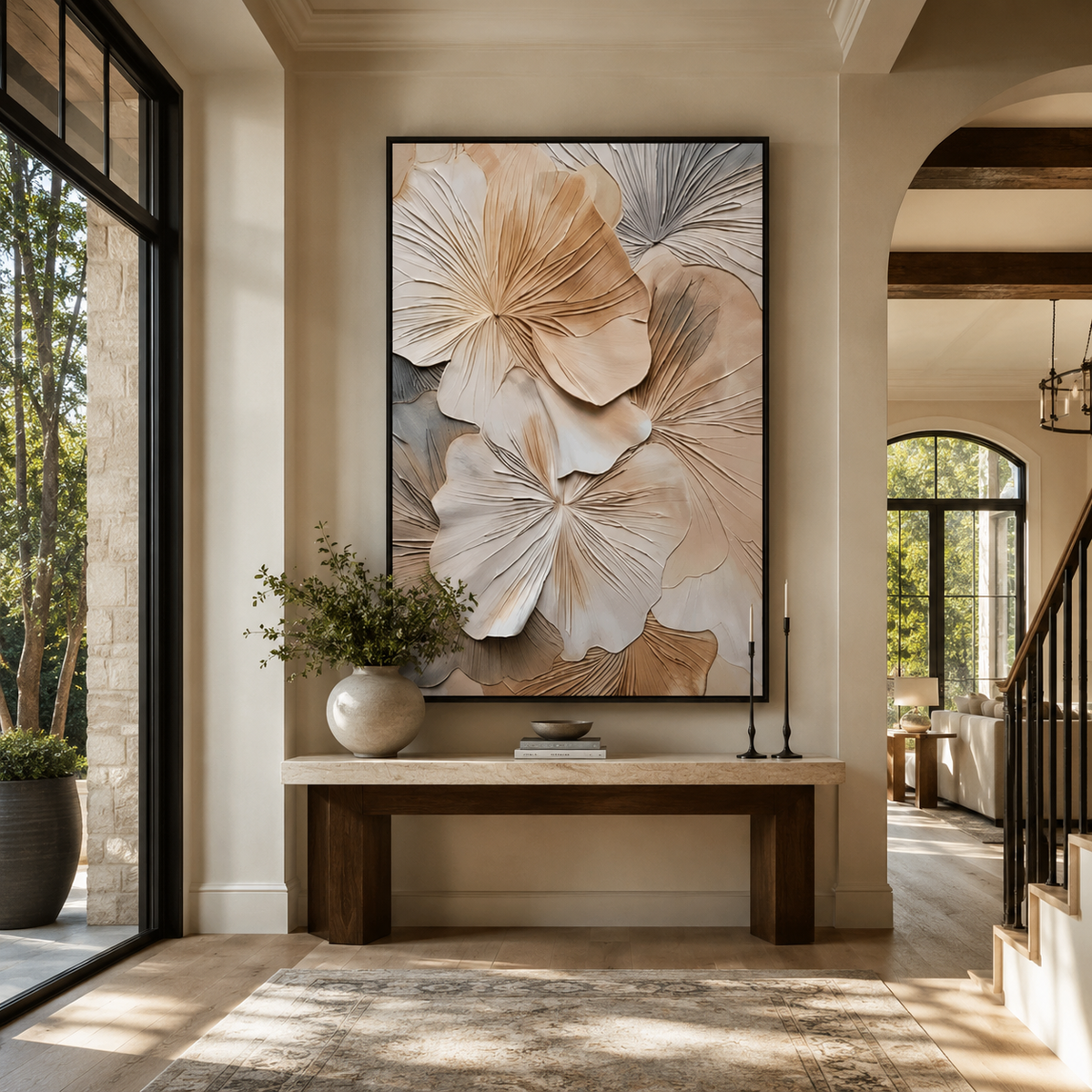 Plaster & Texture Art "Petals of Althéa"
