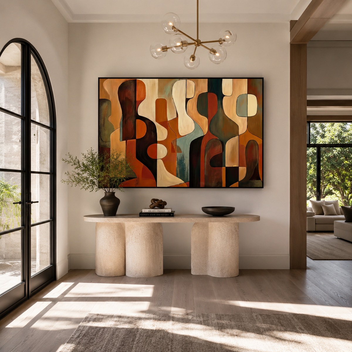 Abstract Wall Art "Embers of Solenne"