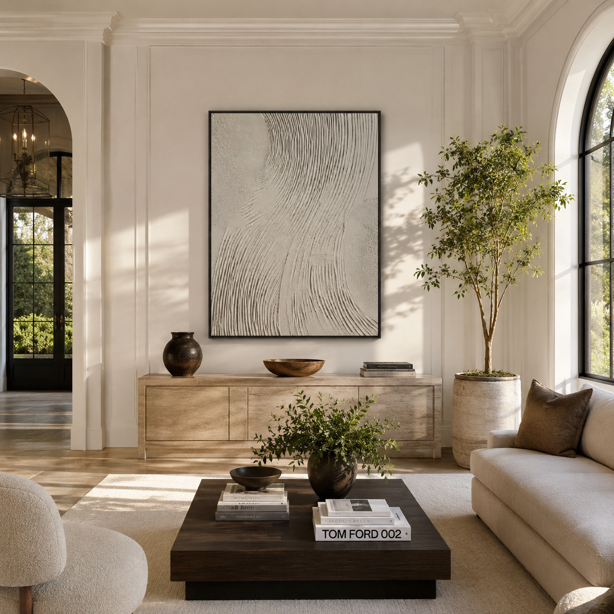 Plaster & Texture Art "Ivory Tides"