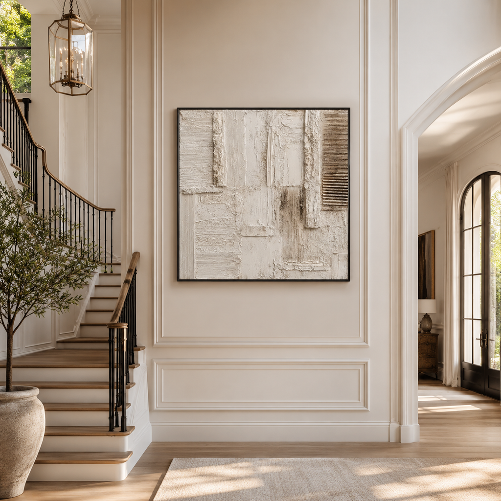 Plaster & Texture Art "Ivory Relic"