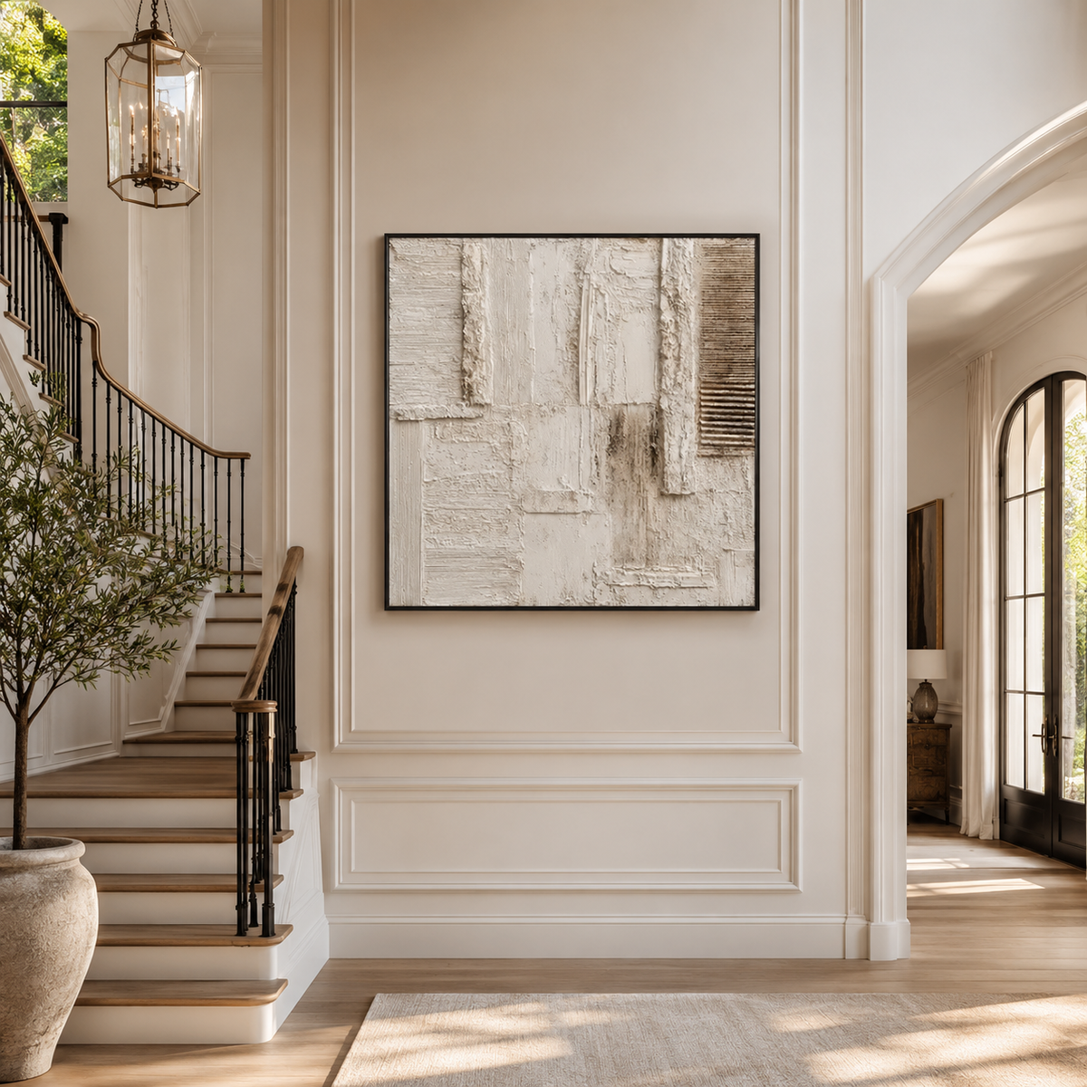 Plaster & Texture Art "Ivory Relic"