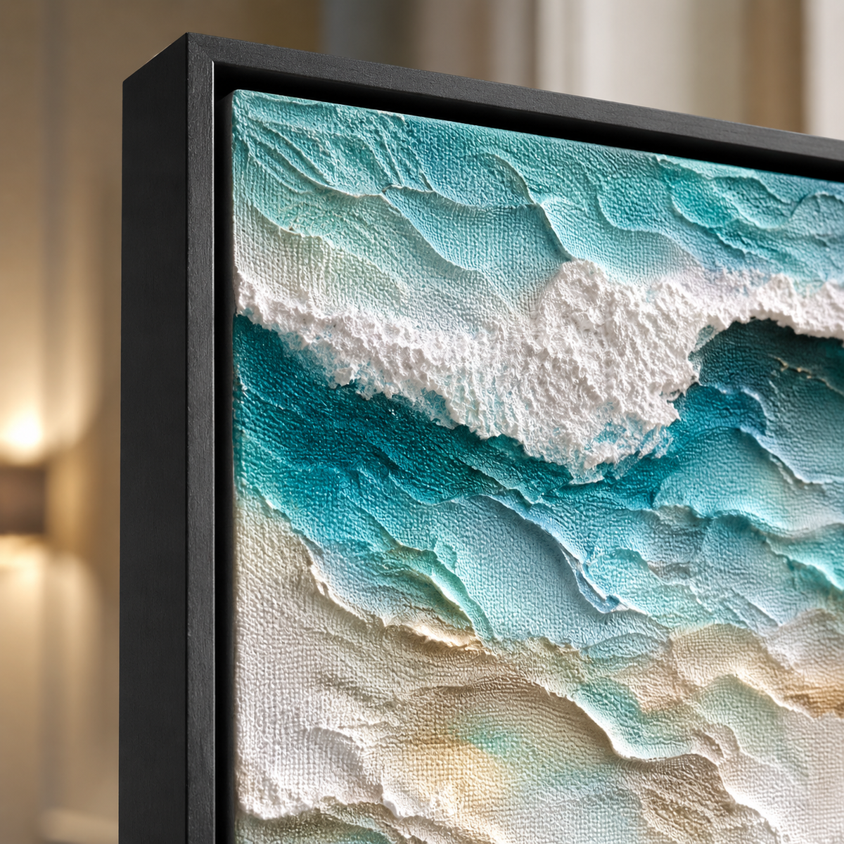 Plaster & Texture Art "Celestine Tides"