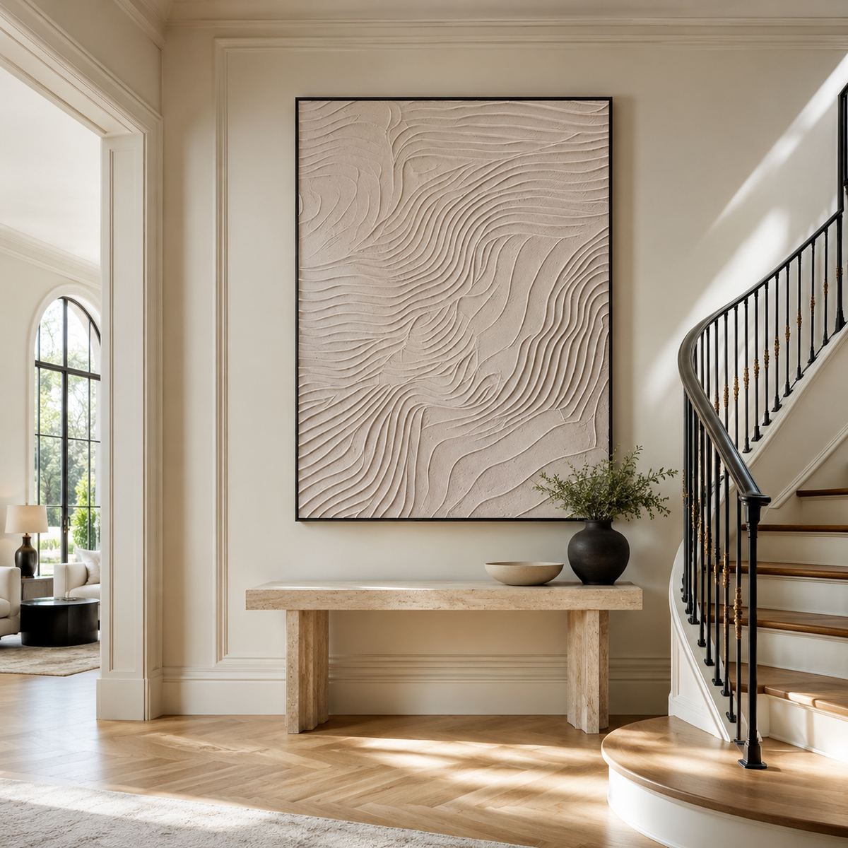Plaster & Texture Art "Ivory Tides"