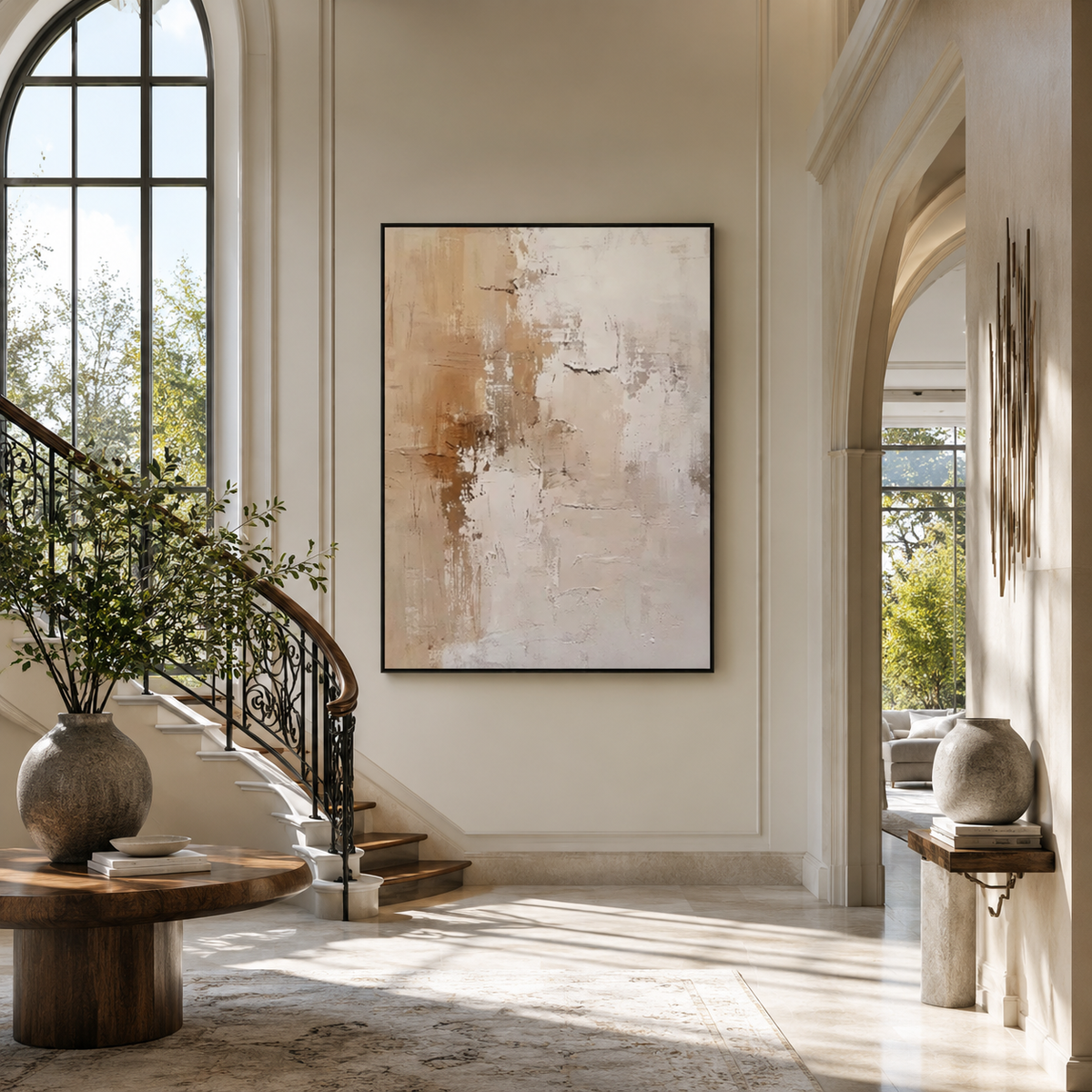 Plaster & Texture Art "Ivory Reverie"
