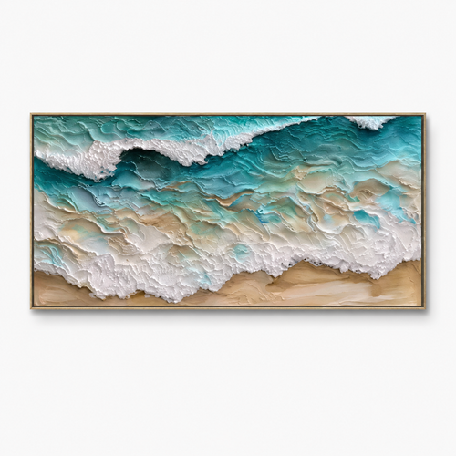Plaster & Texture Art "Celestine Tides"
