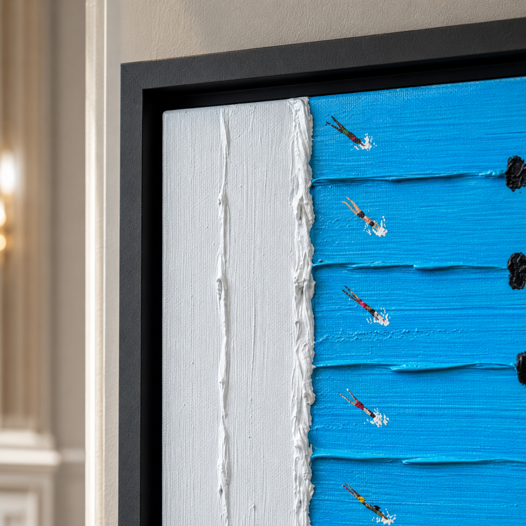 Abstract Wall Art "Cerulean Lanes"