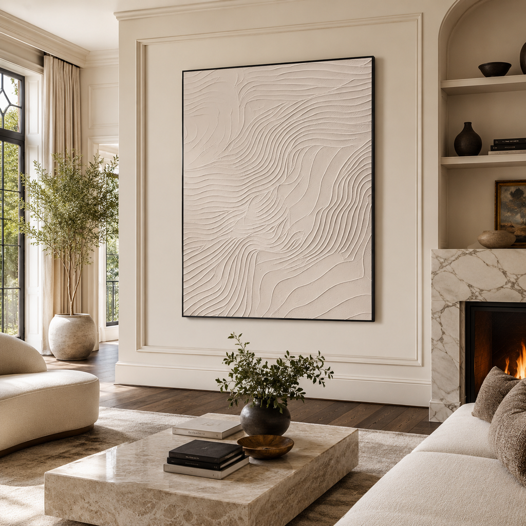 Plaster & Texture Art "Ivory Tides"