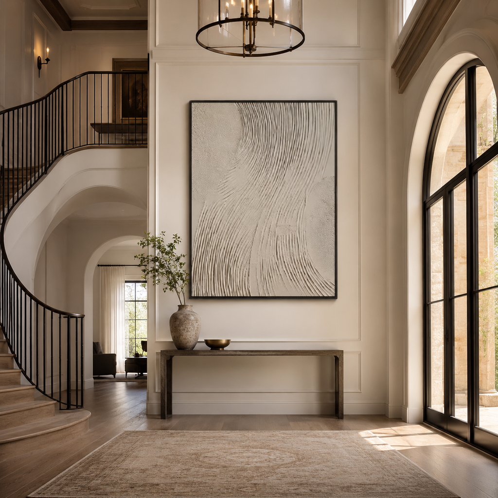 Plaster & Texture Art "Ivory Tides"