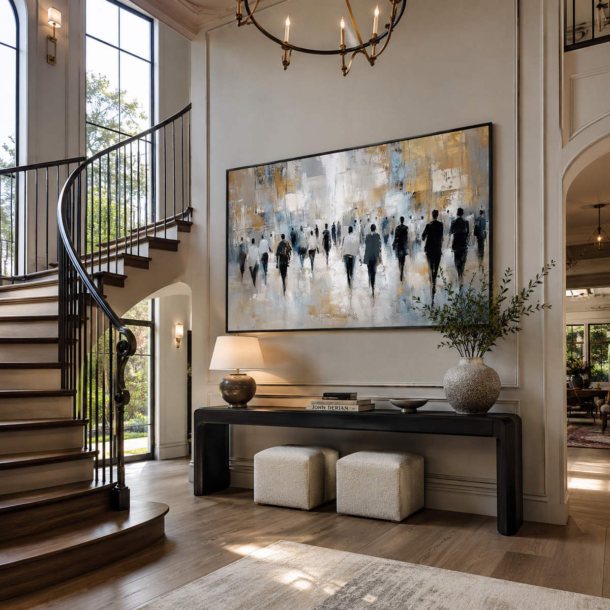 Expressionism Wall Art "Procession of Luminous Hours"