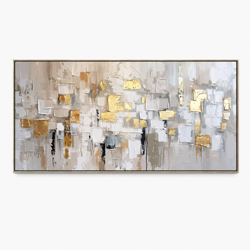 Abstract Wall Art "Gilded Echoes"