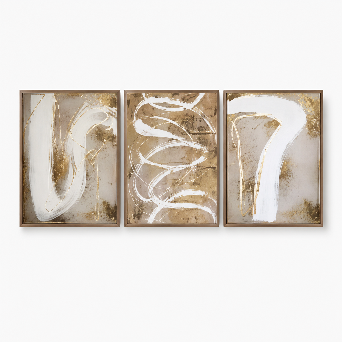 Abstract Wall Art "Gilded Reverie"