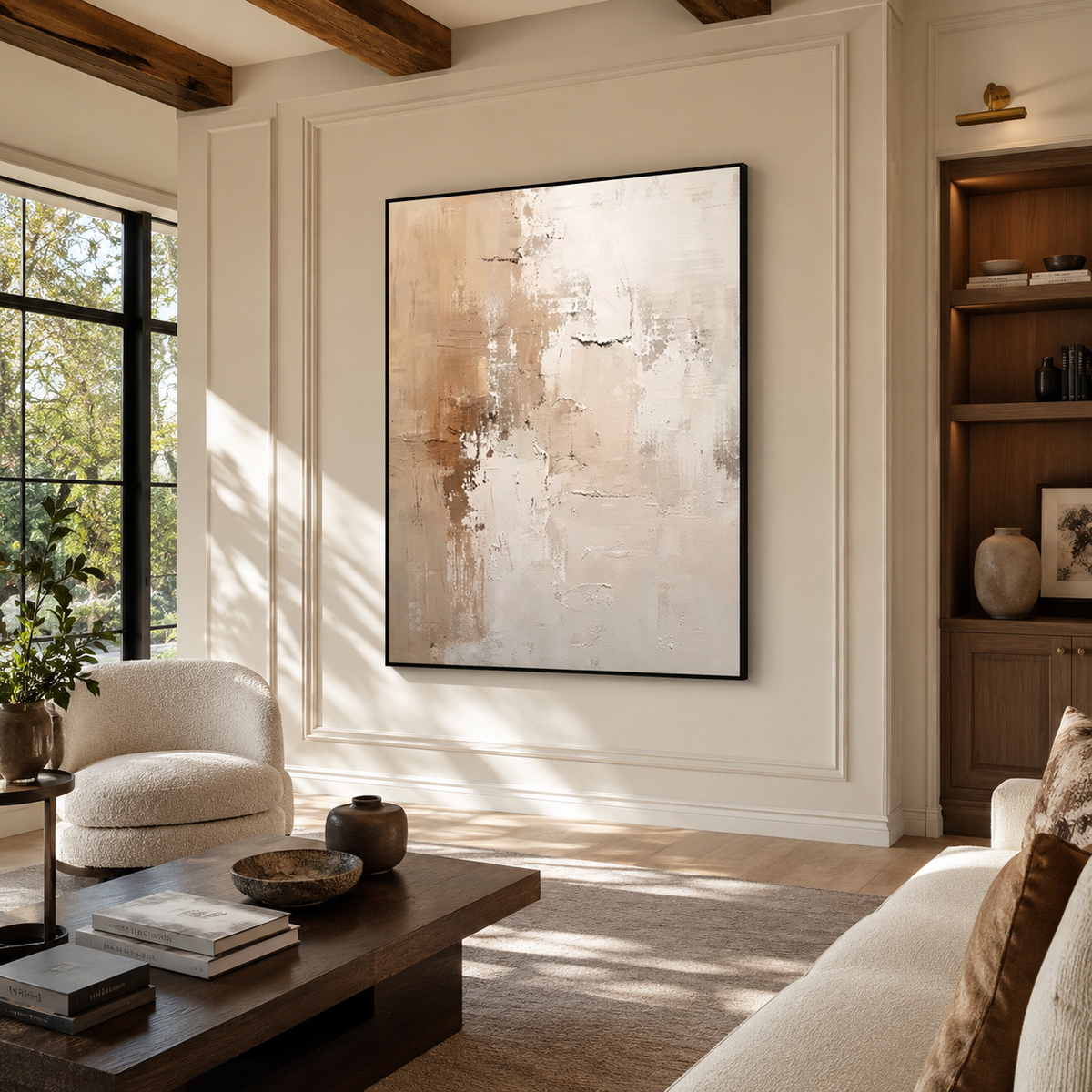 Plaster & Texture Art "Ivory Reverie"
