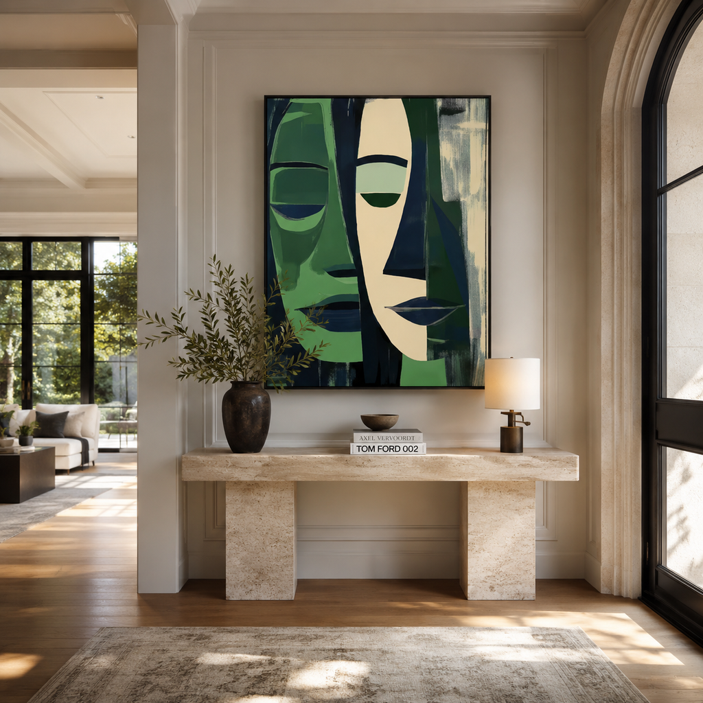 Expressionism Wall Art "Verdant Eclipse"
