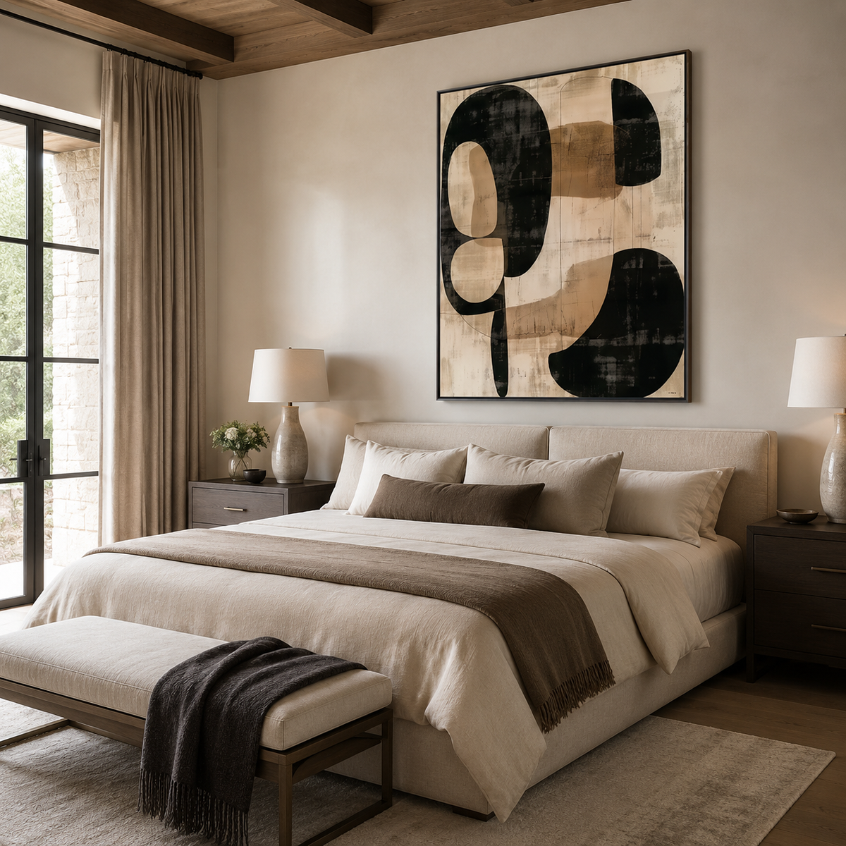 Abstract Wall Art "Nocturne Meridian"