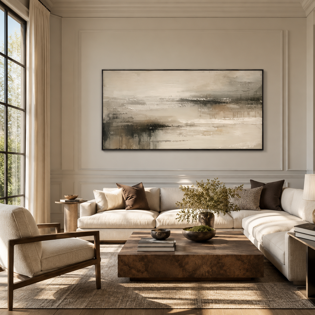 Abstract Wall Art "Veil of Quiet Tides"