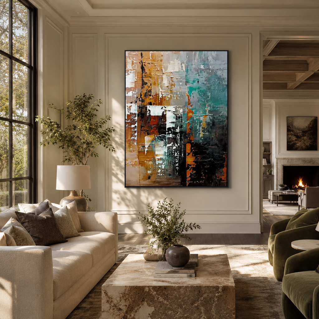 Expressionism Wall Art "Ember Tide"