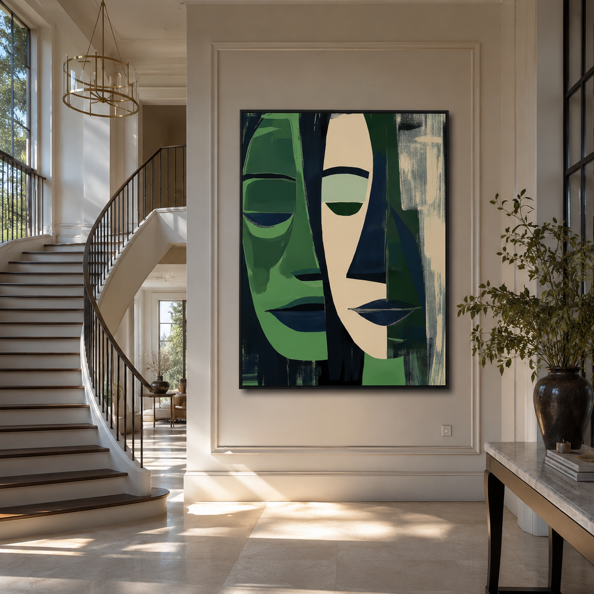 Expressionism Wall Art "Verdant Eclipse"