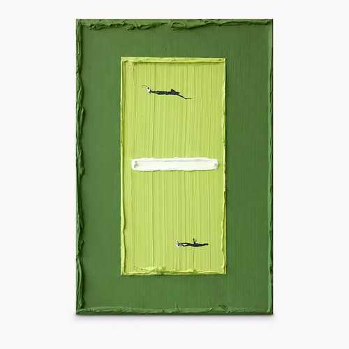 Minimalist Wall Art "Verdant Interval"