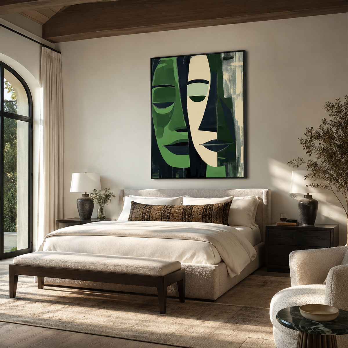 Expressionism Wall Art "Verdant Eclipse"
