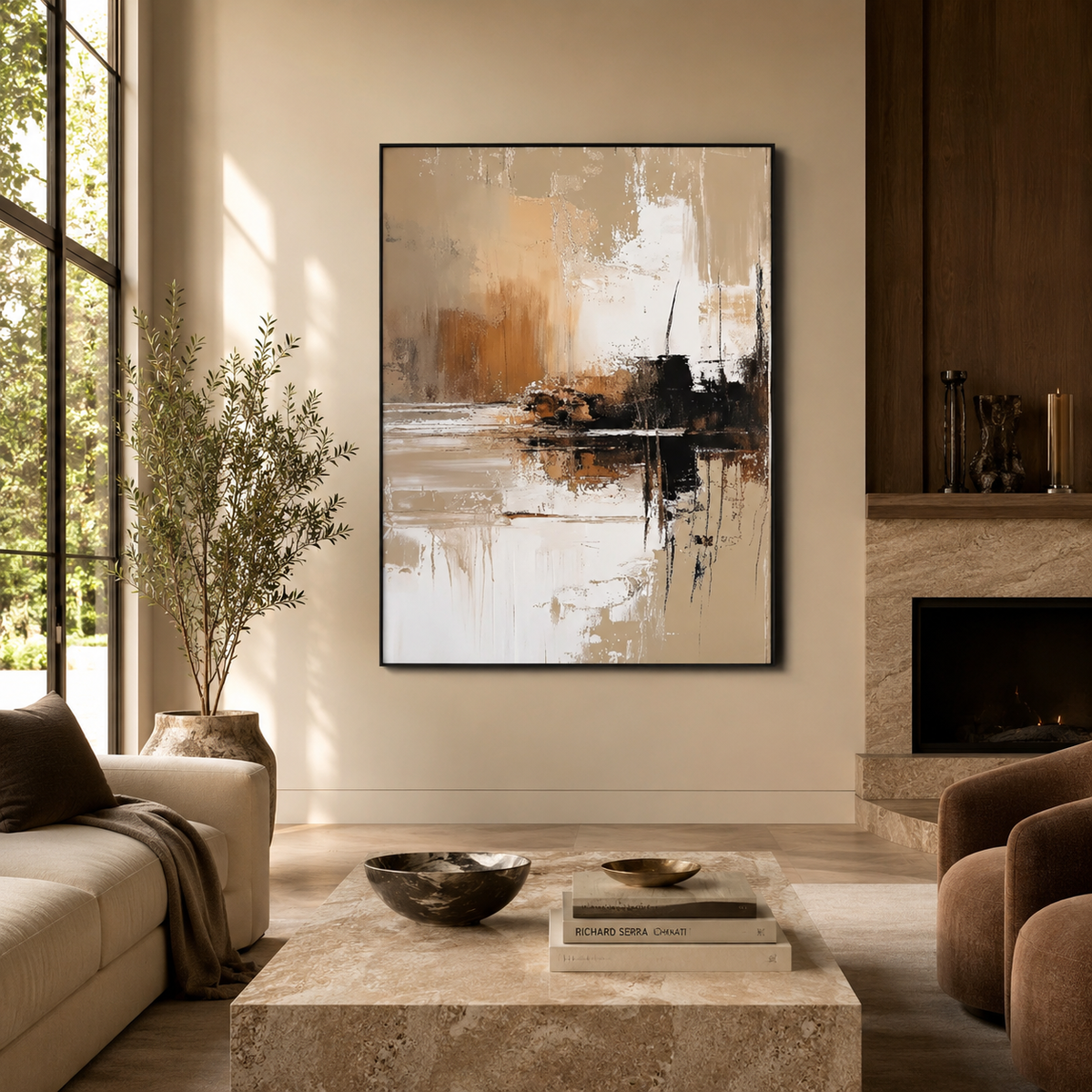 Abstract Wall Art "Velour Haven"