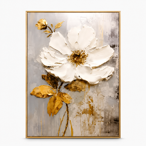 Impasto Wall Art "Gilded Seraphine"