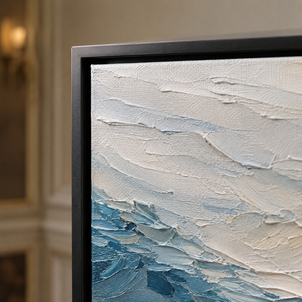 Impasto Wall Art "Azure Tempest"