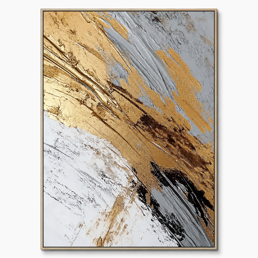Abstract Wall Art "Auric Cascade"