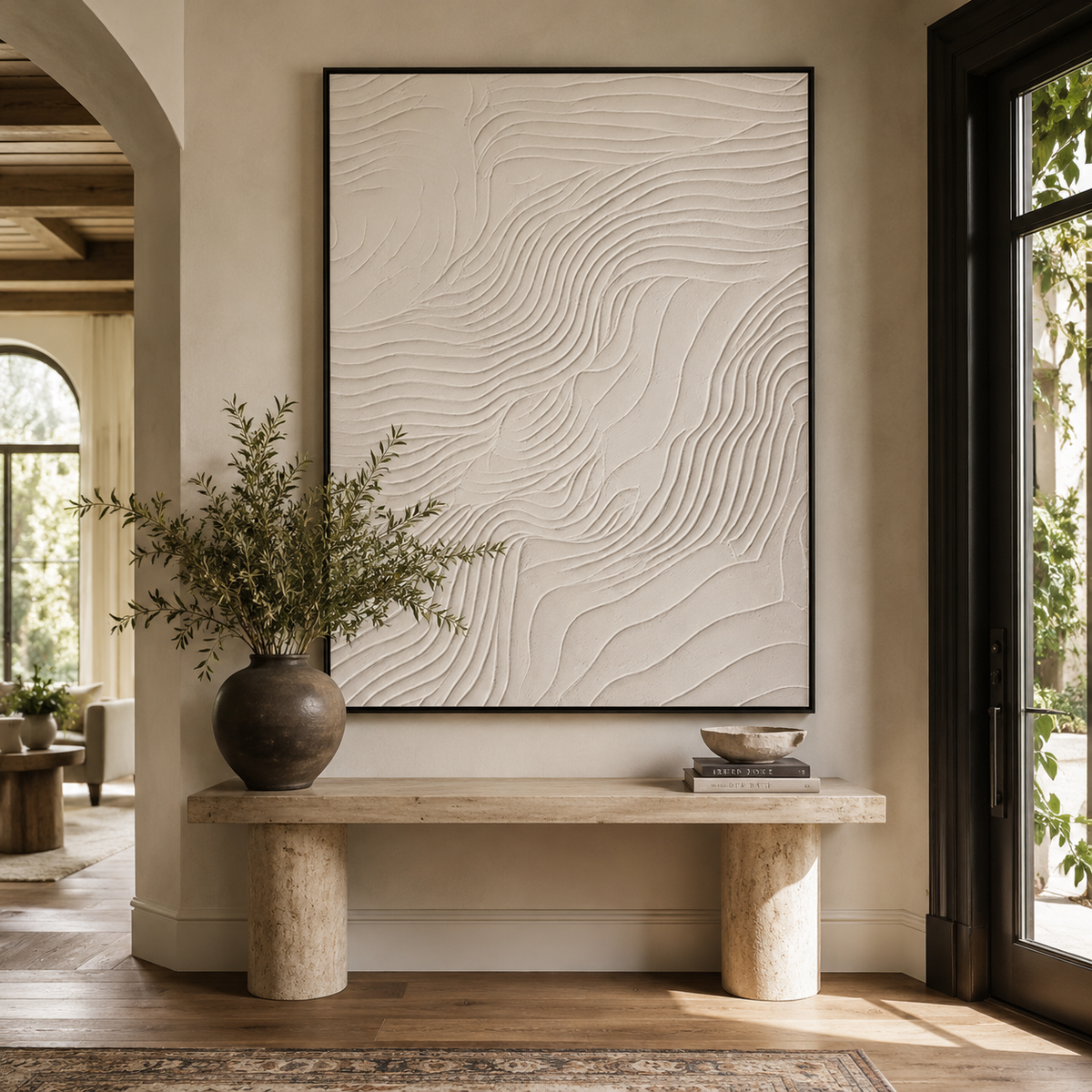 Plaster & Texture Art "Ivory Tides"