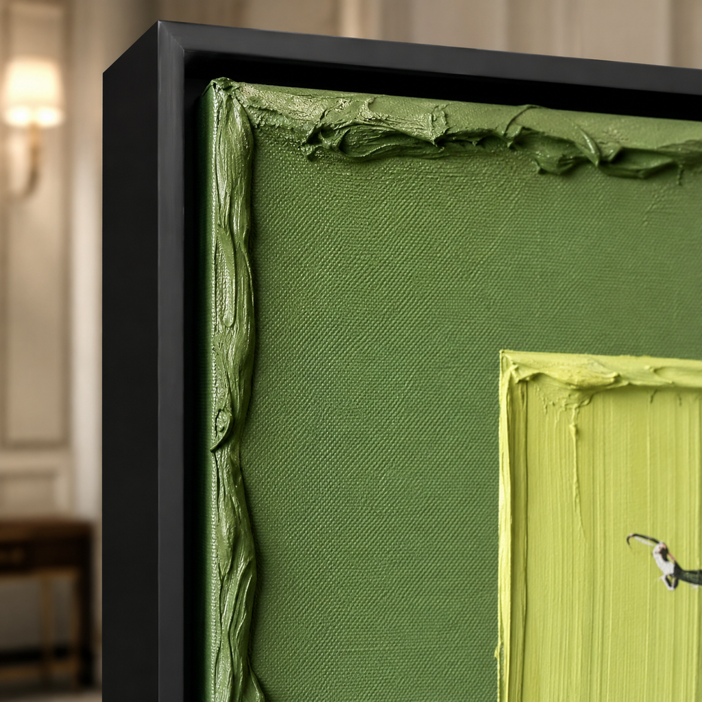 Minimalist Wall Art "Verdant Interval"