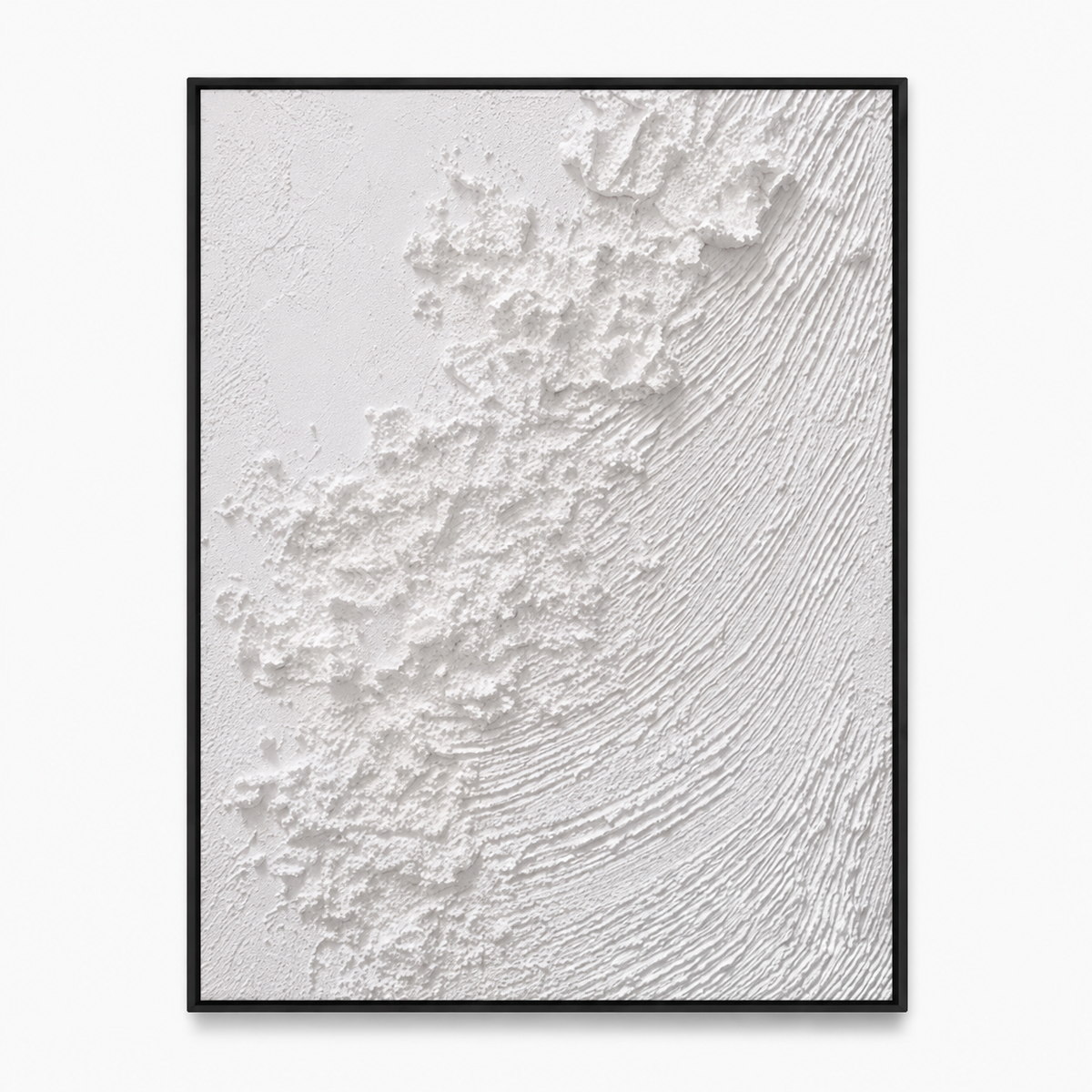 Plaster & Texture Art "Ivory Tidal Reverie"