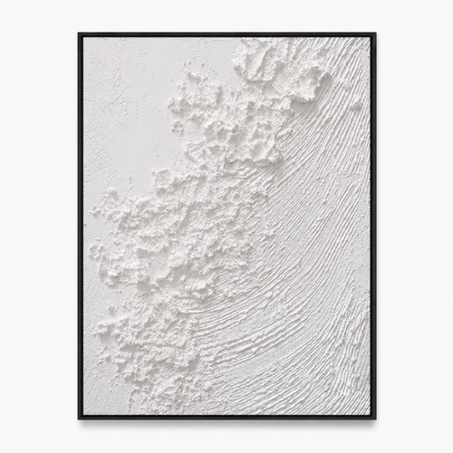 Plaster & Texture Art "Ivory Tidal Reverie"