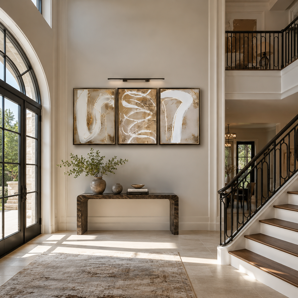 Abstract Wall Art "Gilded Reverie"