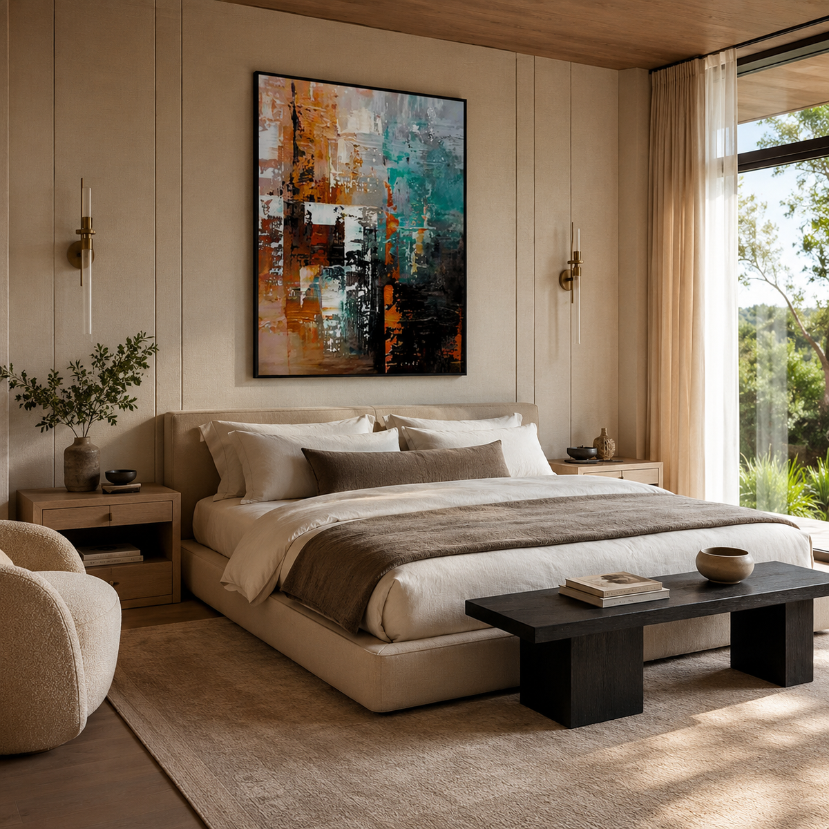 Expressionism Wall Art "Ember Tide"