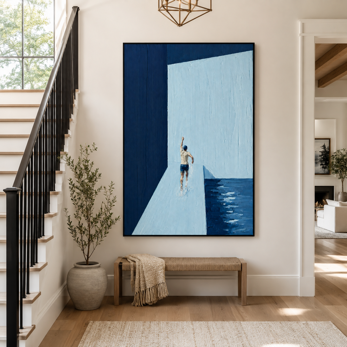 Expressionism "Blue Threshold"