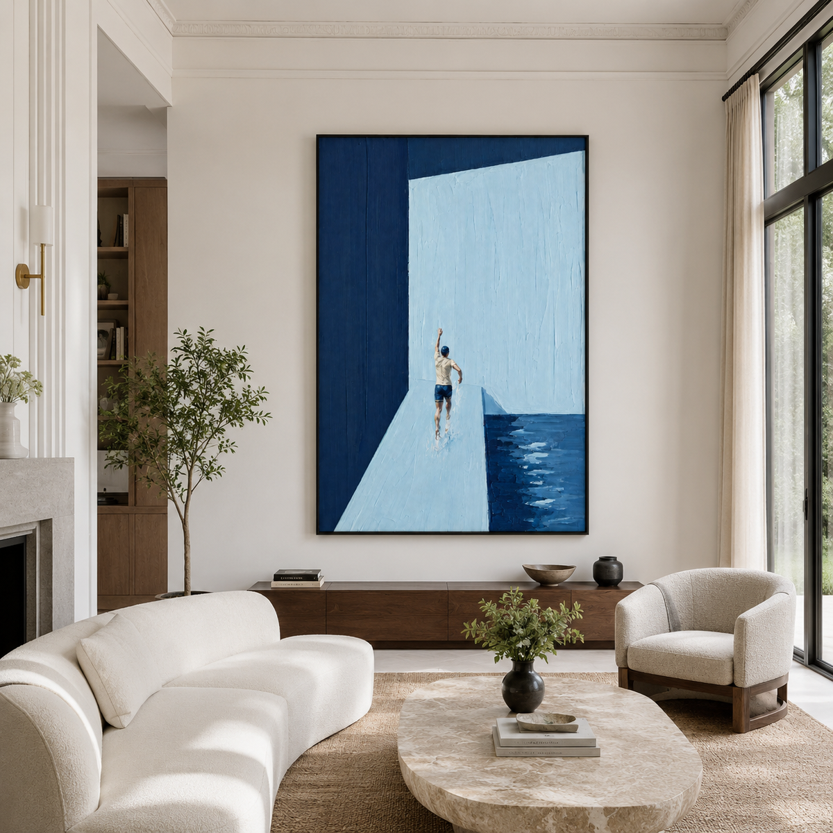 Expressionism "Blue Threshold"