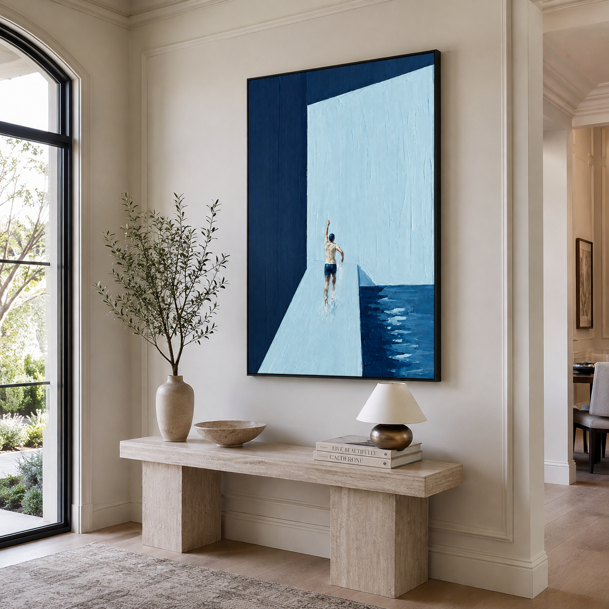 Expressionism "Blue Threshold"