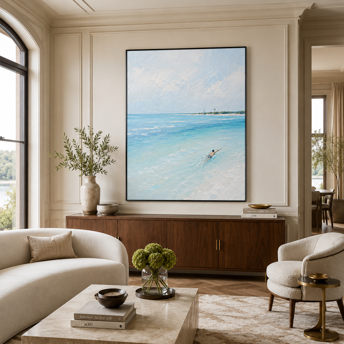 Impasto "Turquoise Solitude"
