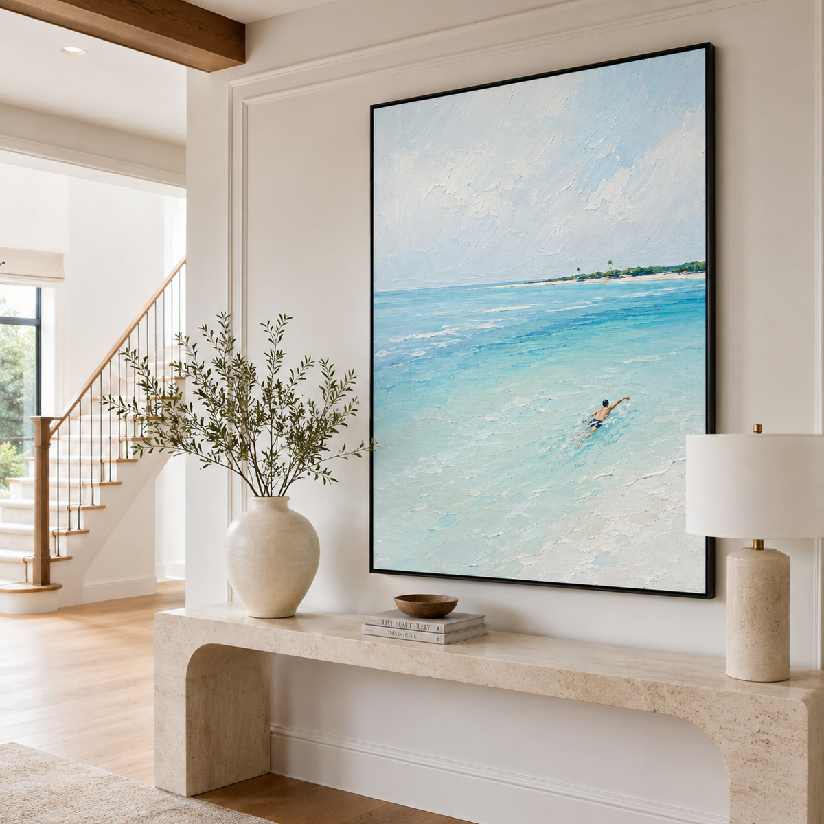 Impasto "Turquoise Solitude"