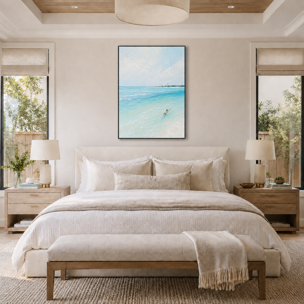 Impasto "Turquoise Solitude"