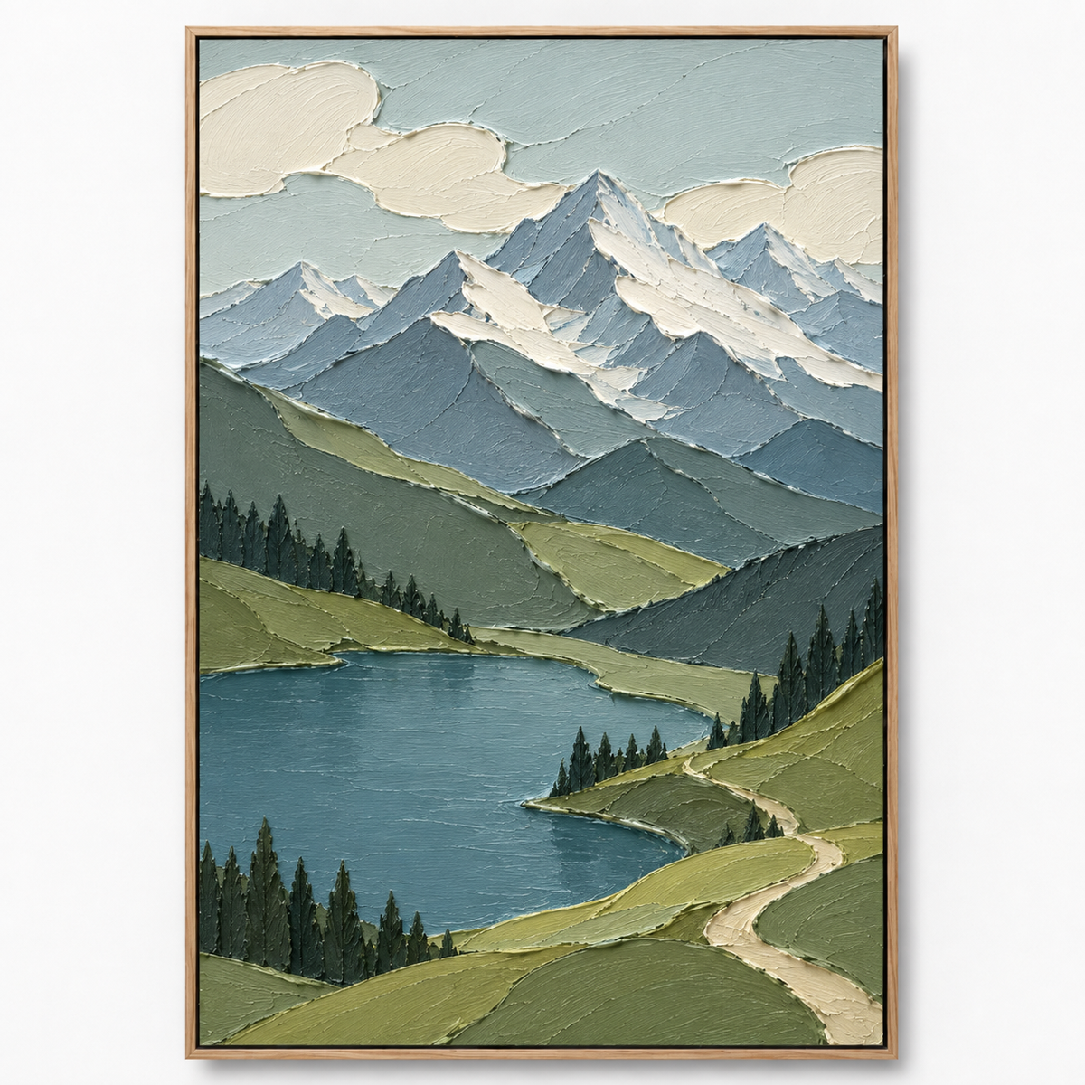 Impasto "Alpine Lake Reverie"