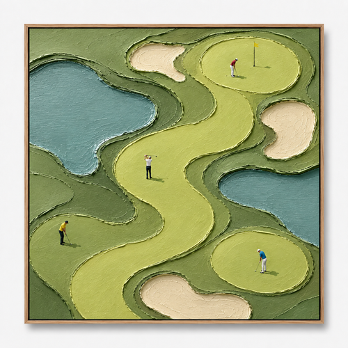 Impasto "Aerial Fairway Mosaic"