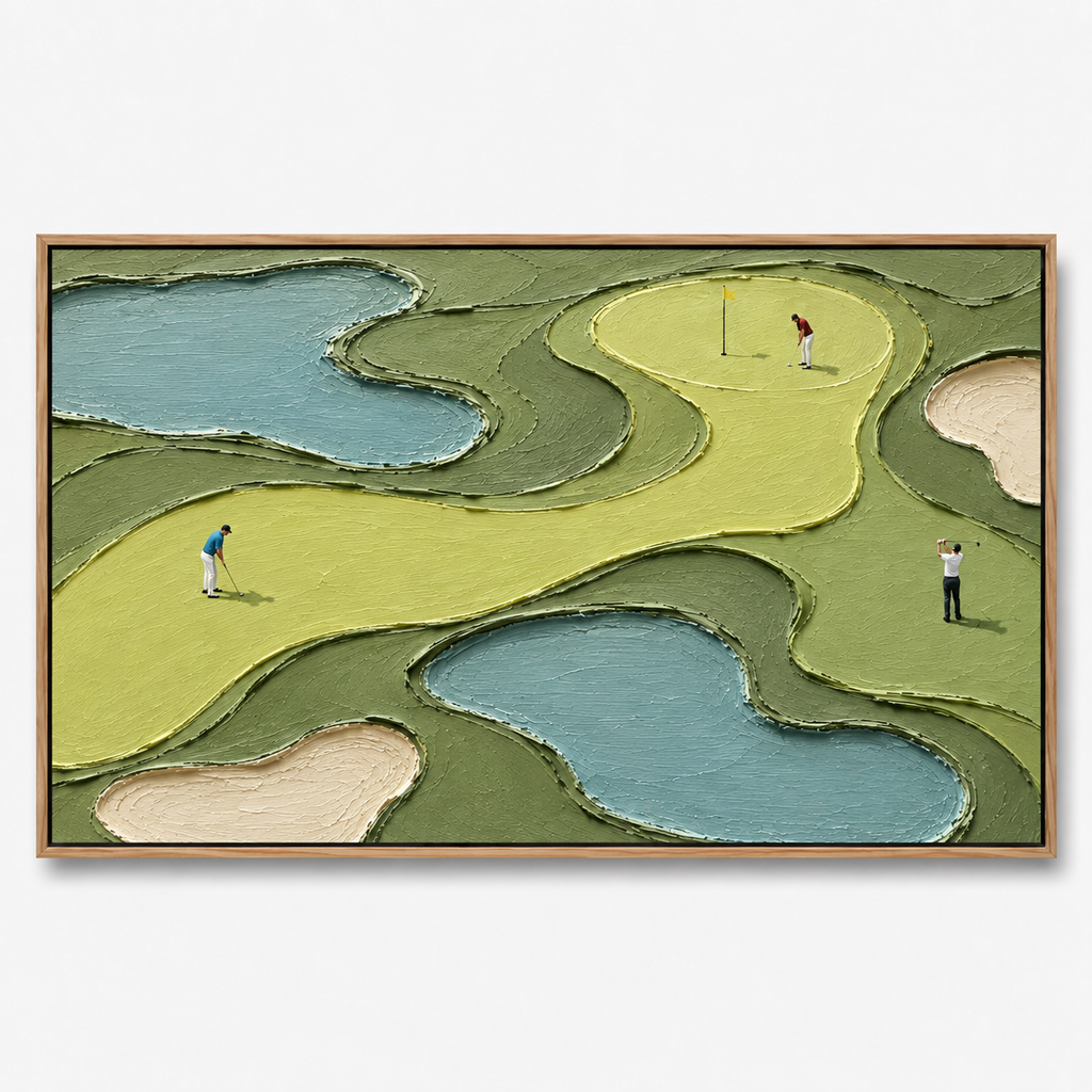 Impasto "Emerald Links Aerial"