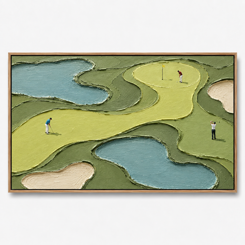 Impasto "Emerald Links Aerial"
