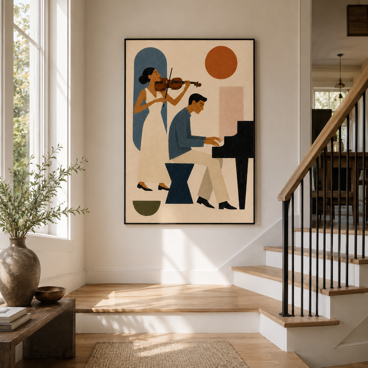 Graffiti & Pop Art Wall Art "Duet in Ivory"