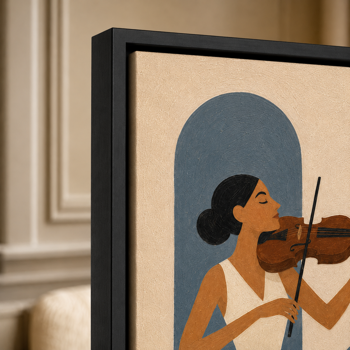 Graffiti & Pop Art Wall Art "Duet in Ivory"