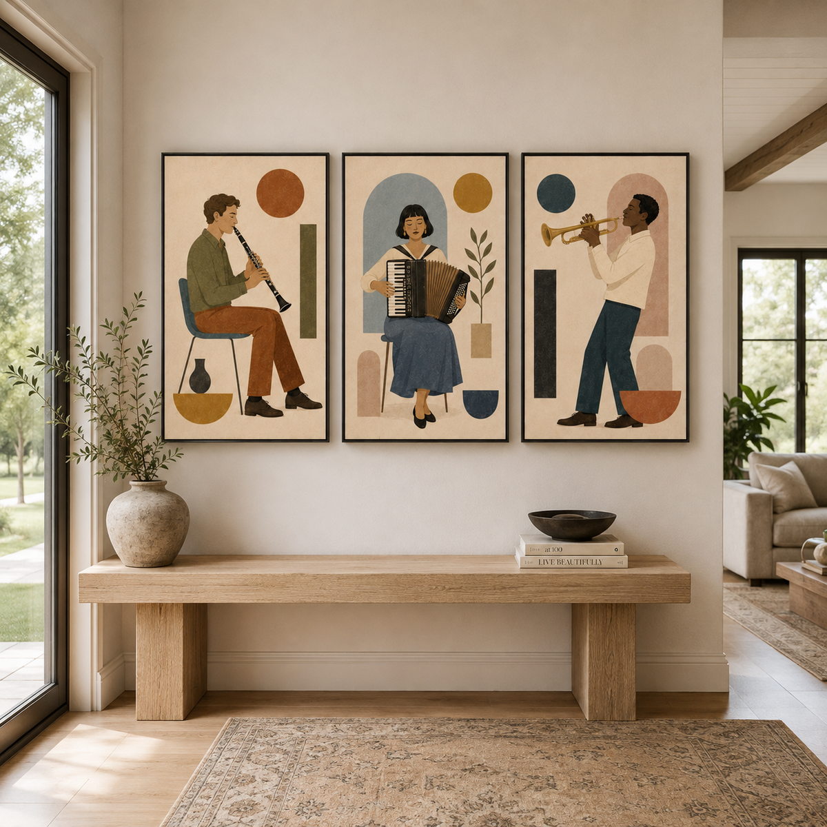 Graffiti & Pop Art Wall Art "Orchestra of Three"