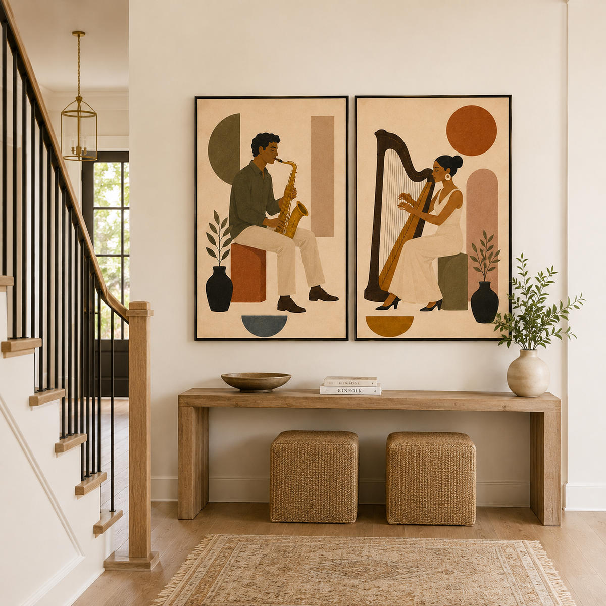 Graffiti & Pop Art Wall Art "Golden Duet"