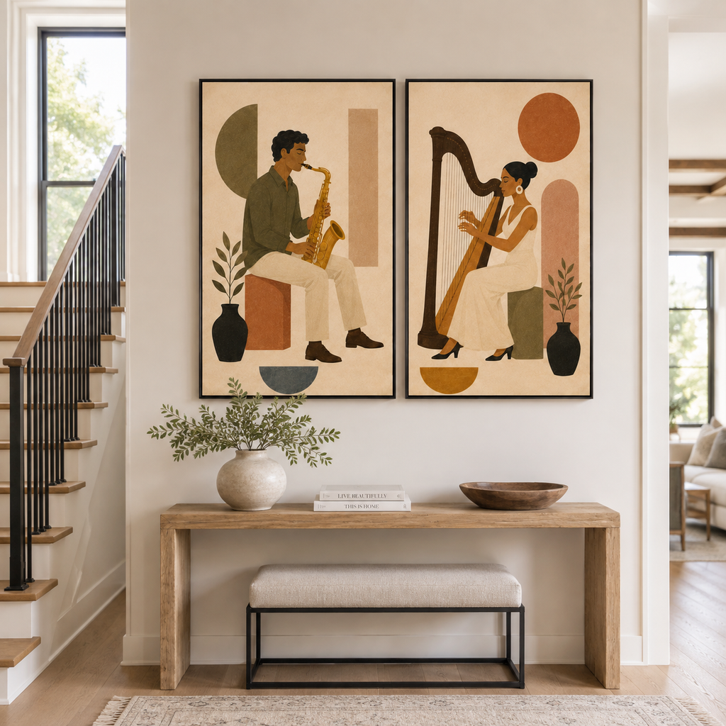 Graffiti & Pop Art Wall Art "Golden Duet"