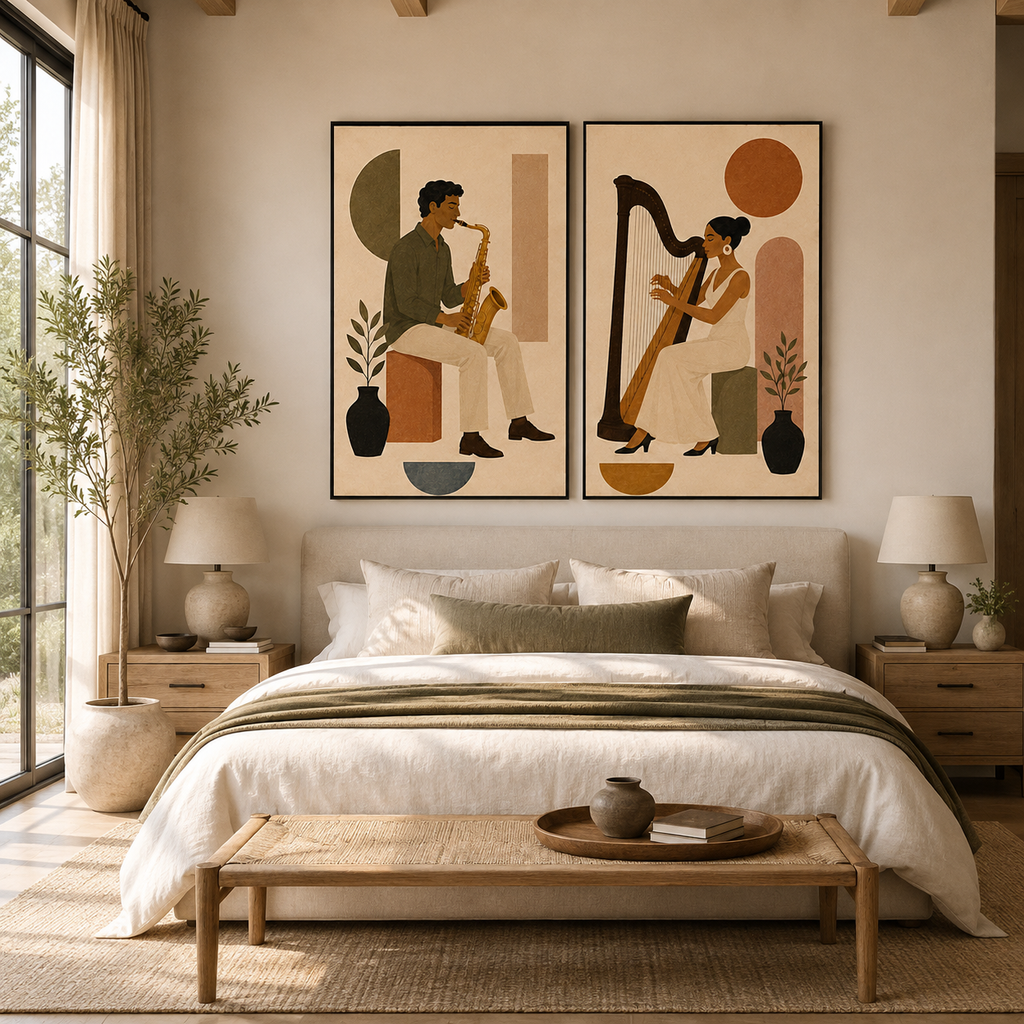 Graffiti & Pop Art Wall Art "Golden Duet"