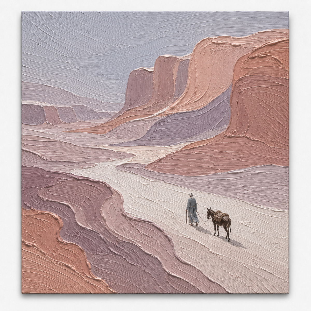 Plaster & Texture Art Wall Art "Canyon Wanderer"